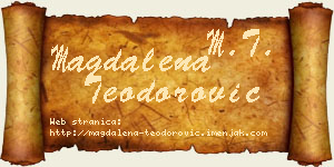 Magdalena Teodorović vizit kartica